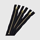 brass zippers